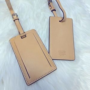 Coach luggage tags set of 2 GUC